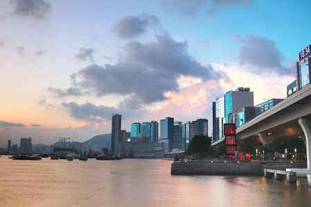 Kwun Tong Typhoon Shelter at Public Pierのeditorial素材
