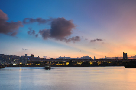 Kwun Tong Typhoon Shelter at Public Pierのeditorial素材