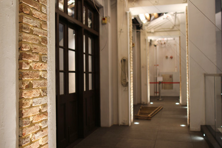 Tong Lau, tenement buildings built in late 19th centuryのeditorial素材