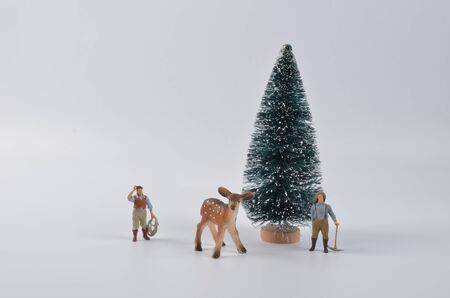 the tiny figure of US Bahnarbeiter 2016の写真素材