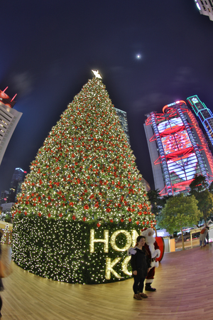 Hong Kongâs romantic Christmas ambience at 2016のeditorial素材