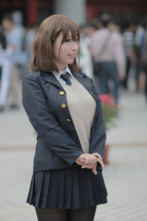 Cosplay from the japan animation and video gameのeditorial素材