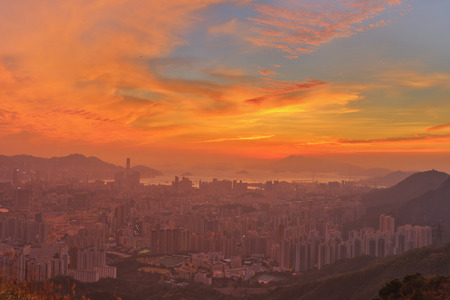 Hong Kong cityscape skyline. from Fei ngo shanの写真素材