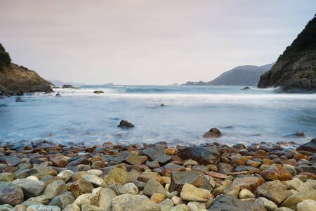 the coast in  Ngam Tau Sha  sai kung in hong kongのeditorial素材