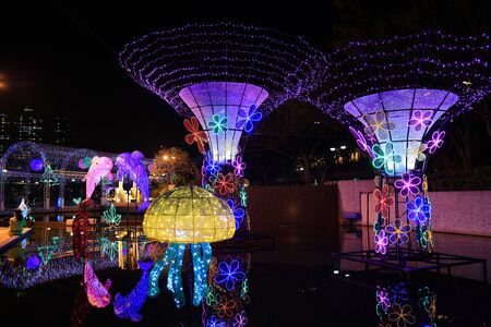 the Sha Tin Festive Lighting at hk 2016のeditorial素材
