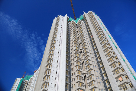 Housing estate of On Tai Estate at 2016のeditorial素材