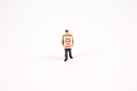 the fun of figure in miniature worldの写真素材