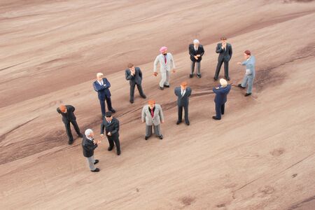 business people isolated on white backgroundの写真素材