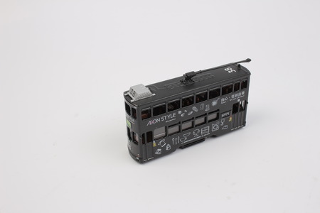 the Tram isolated on white background.の写真素材