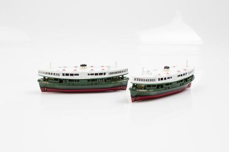 the tiny of  star ferry at hkの写真素材
