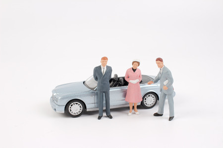 business people isolated on white backgroundの写真素材