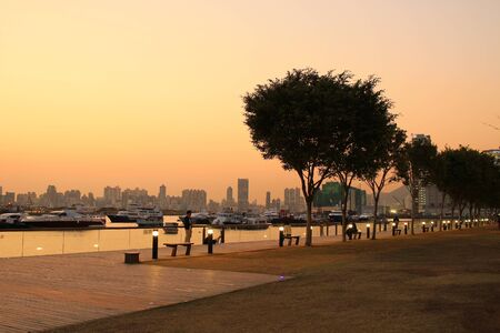 the Kwun tong promenade, hong kong 2017の写真素材