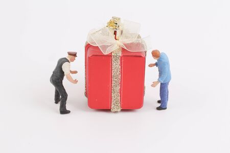 toys of mini people at the fun mini worldの写真素材