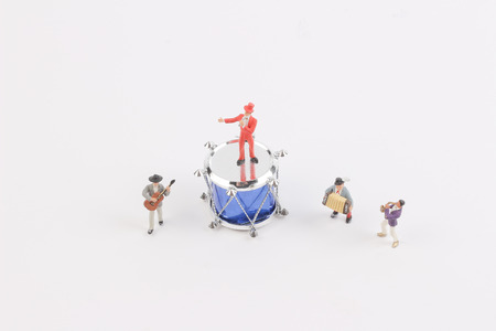 toys of mini people at the fun mini worldの写真素材