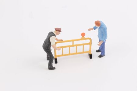 toys of mini people at the fun mini worldの写真素材