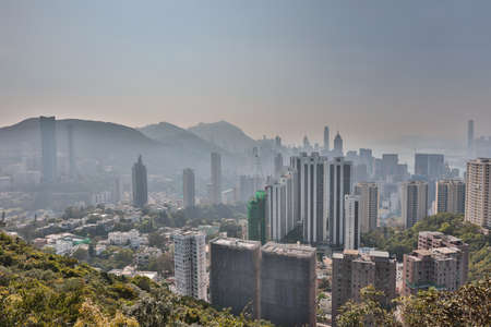 the Mount Butler view of hong kong 2017のeditorial素材