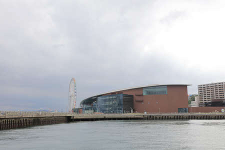 a Kaikyokan and  Amusement Park at Shimonosekiのeditorial素材