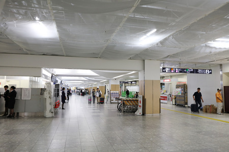 the Nishitetsu fukuoka station at Tenjinのeditorial素材