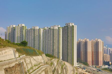 the On Tat Estate, On Sau Rd at 2017のeditorial素材