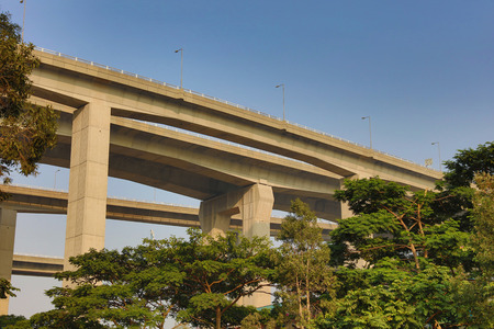 the photo of Stonecutters bridge in Hong Kong