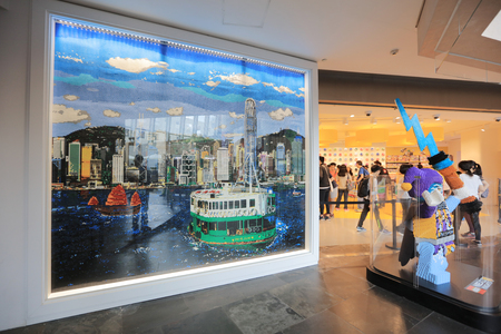 the  People shop at Lego Store at mong kokのeditorial素材