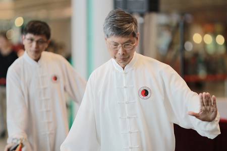 the Wu shu Demonstration at hk 2017のeditorial素材