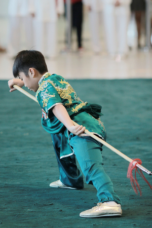 the Wu shu Demonstration at hk 2017のeditorial素材