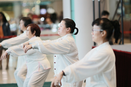 the Wu shu Demonstration at hk 2017のeditorial素材
