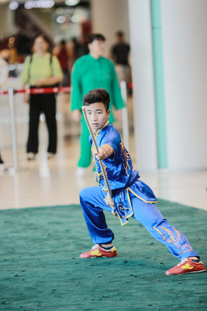 the Wu shu Demonstration at hk 2017のeditorial素材