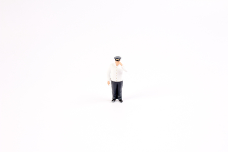 the fun of figure in miniature worldの写真素材