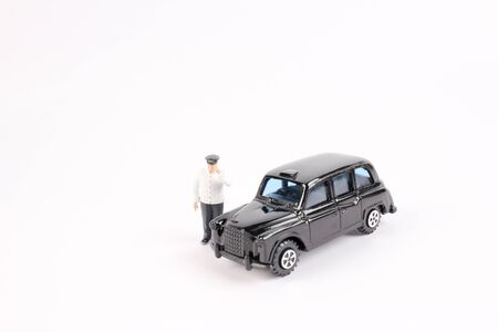 the fun of figure in miniature worldの写真素材