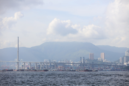 Stone cutters bridge view from Kennedy Townのeditorial素材