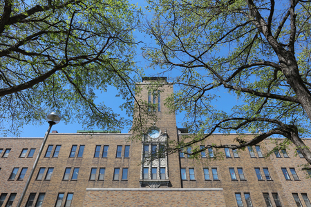 the landsvape at the Hokkaido university in Japanのeditorial素材