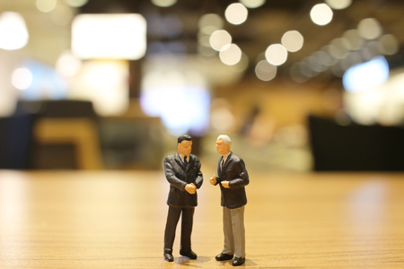 the fun of Mini people business at the meetingの写真素材