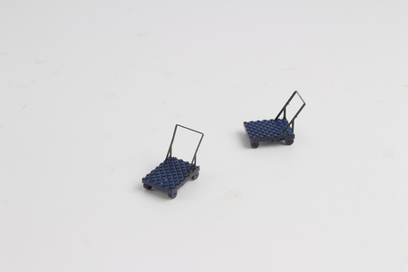 the small of tiny  trolley at the board