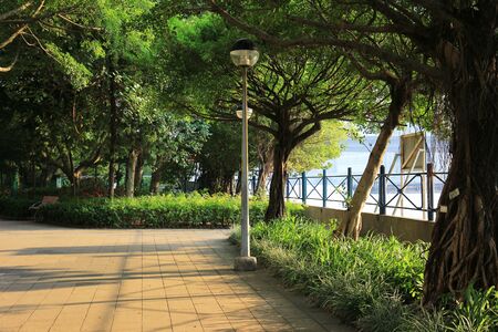 Tsuen Wan Riviera Park at Tsuen Wan hkのeditorial素材