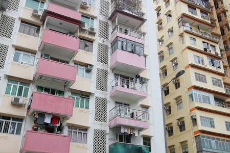 the middle class house at Yuet Wah Streetのeditorial素材