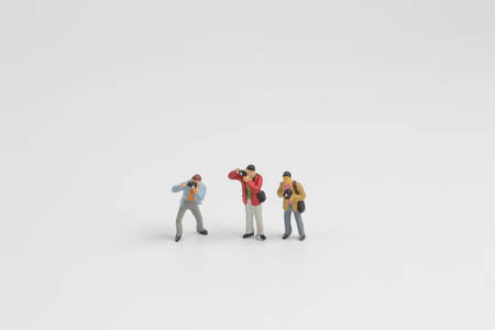 the group of the mini photo graphersの写真素材