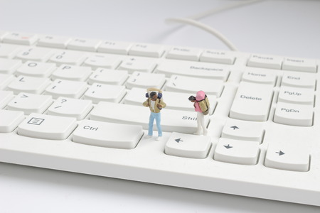 the mini  back packers on top of the keyboard.