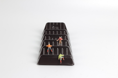 the fun of the figure climb the plasticの写真素材