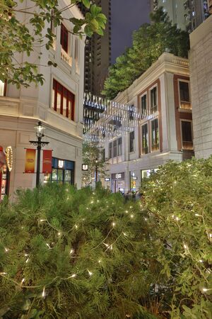 Christmas decorations in the streets at wan chaiのeditorial素材