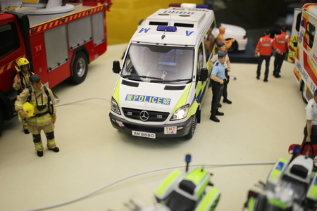 the model of figure at the Exhibition of Toy Festivalのeditorial素材