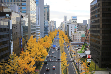 the city view of osaka Nishi Wardのeditorial素材