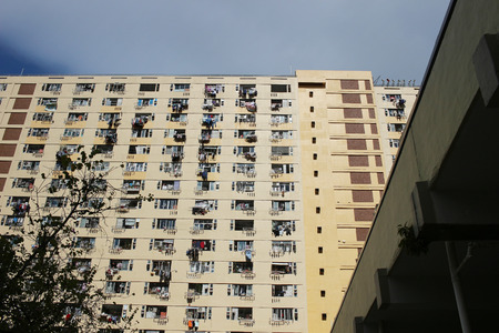 Kwai Luen Estate at Kwai Fong 2017のeditorial素材