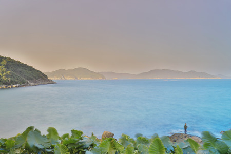 Sheung Sze Wan Beach in Clear Water Bayの写真素材
