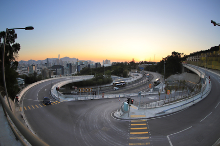 the Lung Kui Road, Hong Kong, Kowloonの写真素材