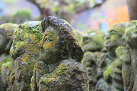 The Otagi Nenbutsu ji Temple, Kyoto, Japanのeditorial素材