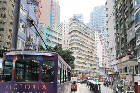 tram view at double tram from west to eastのeditorial素材