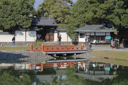 the Kyoto, Japan at Byodo in Temple