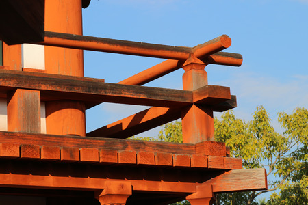 the Genjo Sanzoin Garan of Yakushi ji in Nara, Japanの写真素材